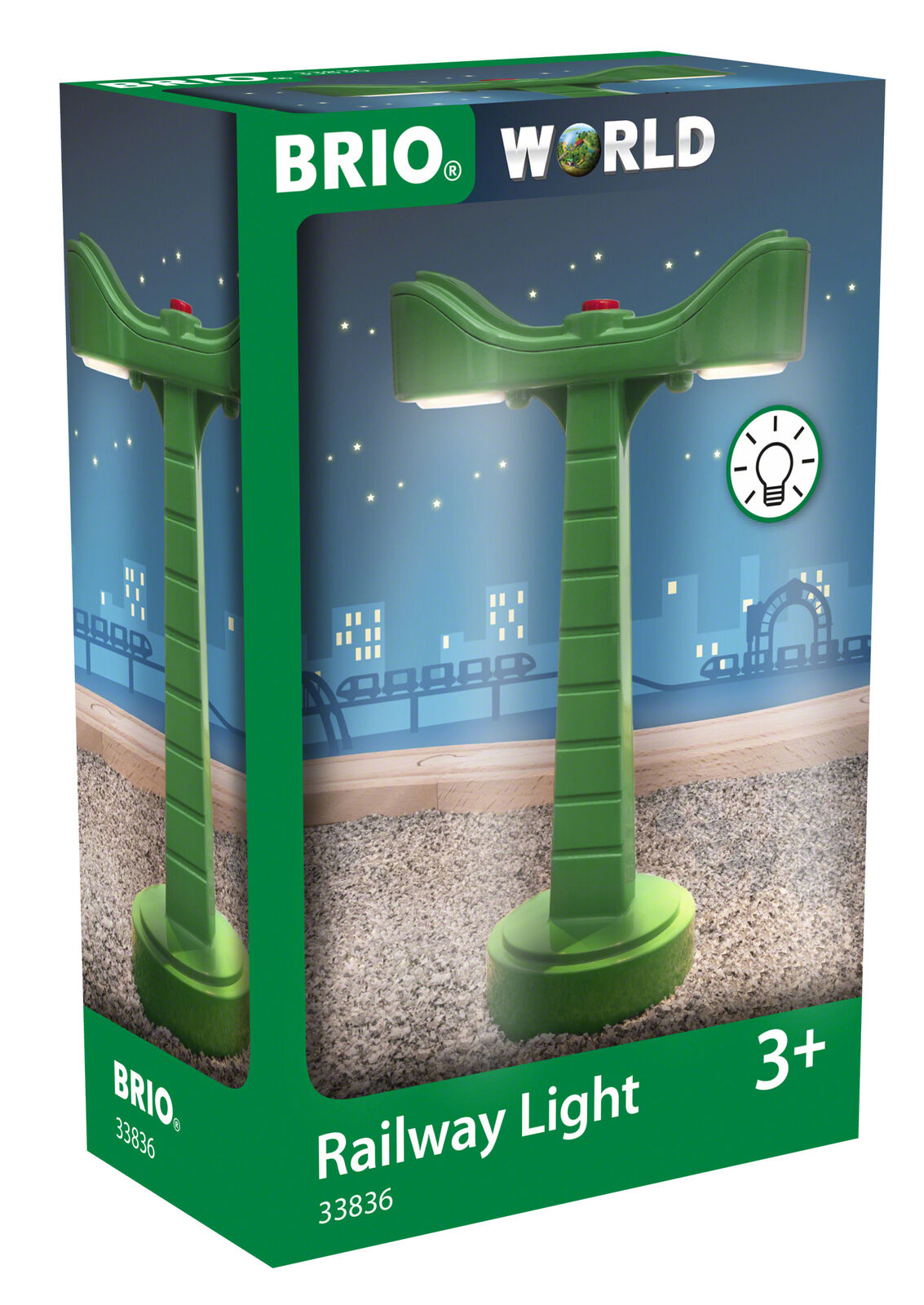 33836 BRIO Railway LED Light Accessory for Wooden Train Track Set Age 3 Years+