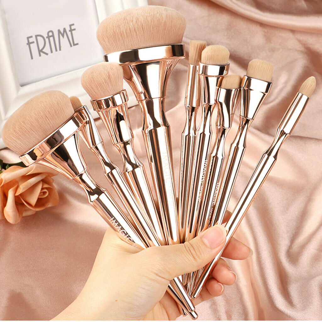 9x Brushes Makeup Cosmetic Professional Brush For Liquid Powder