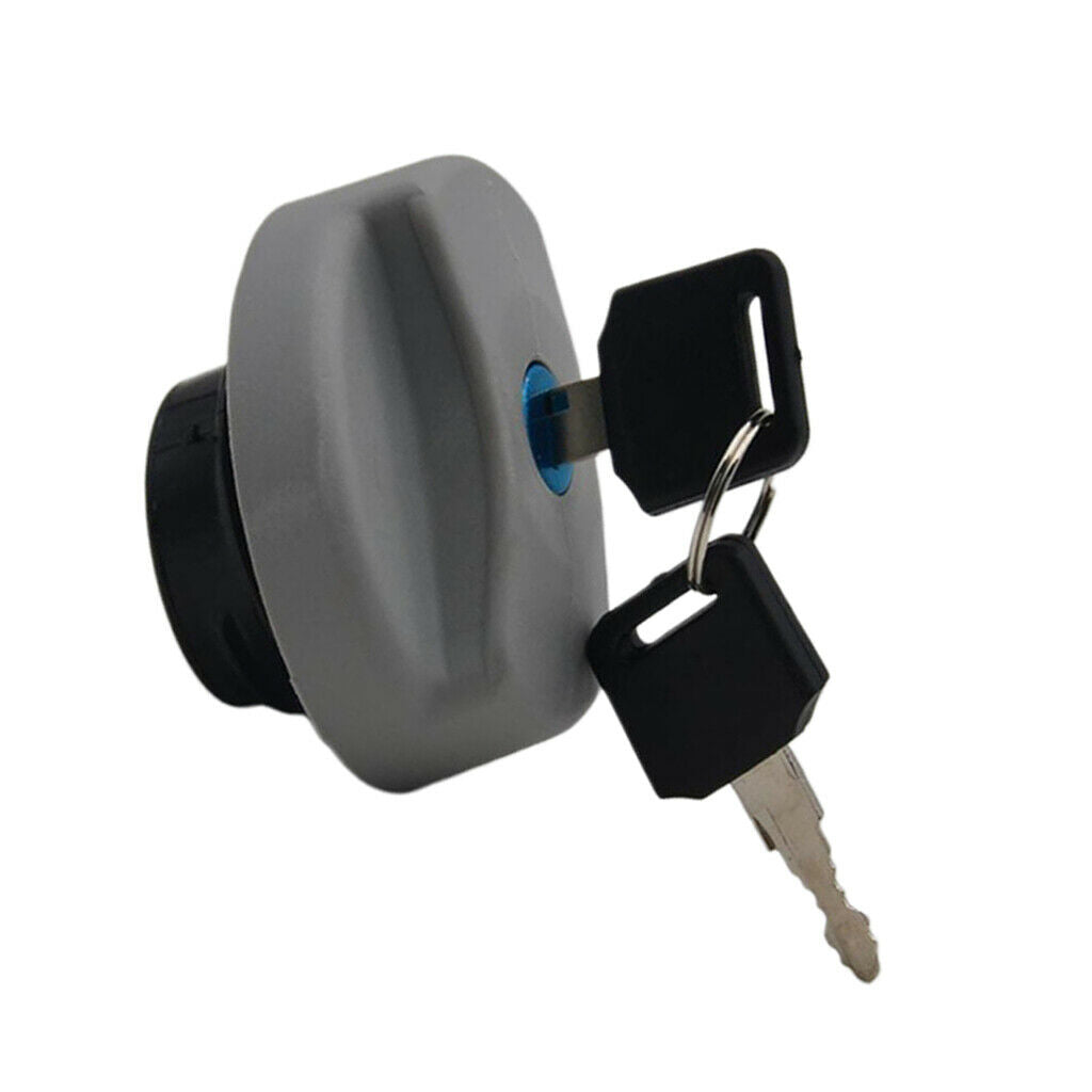 Gray Fuel Tank Filler Cap Plug 2Keys For Vauxhalls Opels Zafira Tigra Meriva