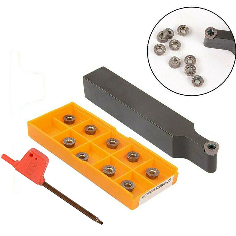 45° SRDPN 1616H08 5/8"External Turning Tool Holder +RPMT08T2MOE-JS BP1125 insert