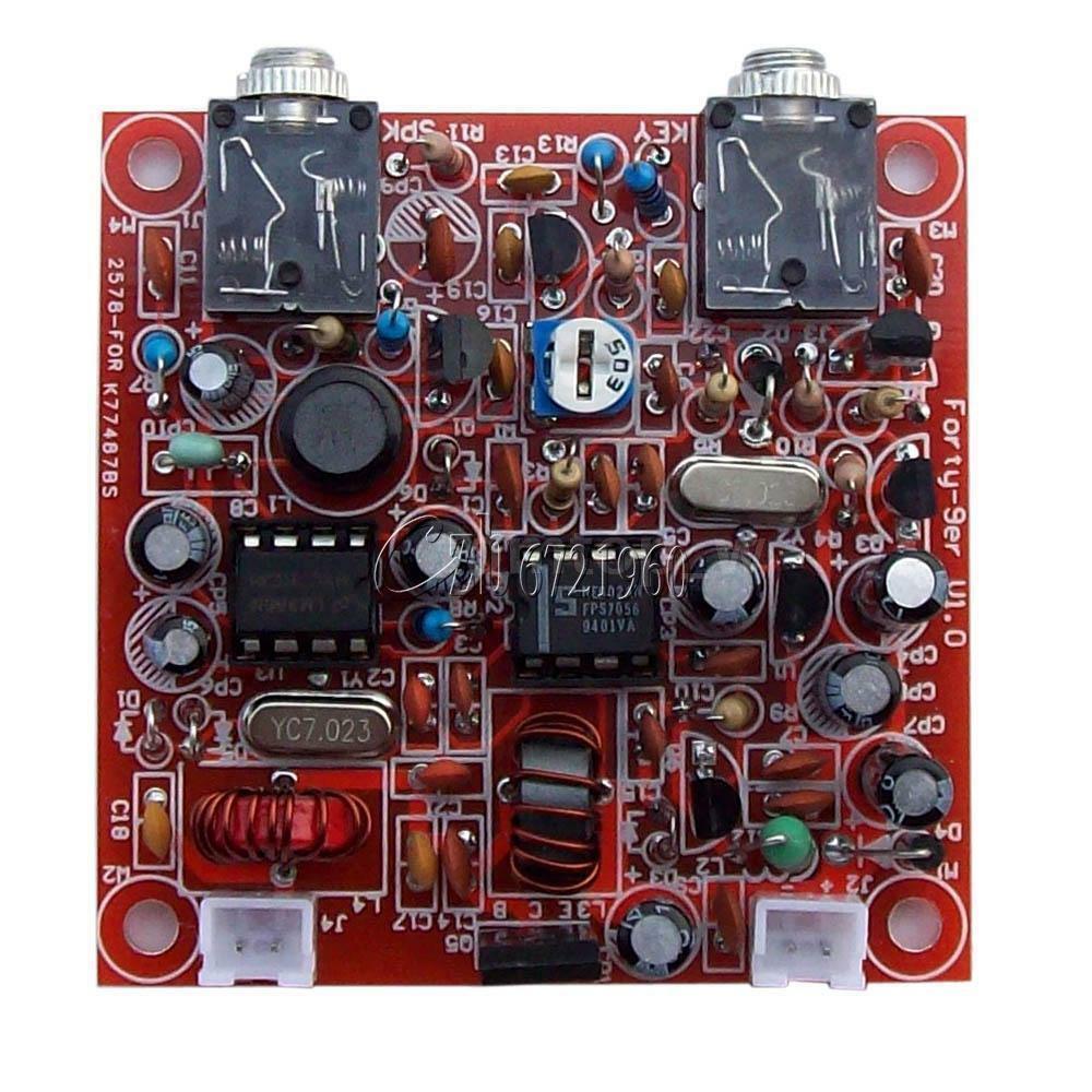 3W CW Short Wave Ham Radio Telegraph Transceiver DIY Forty-9er Kit 7.023MHz New