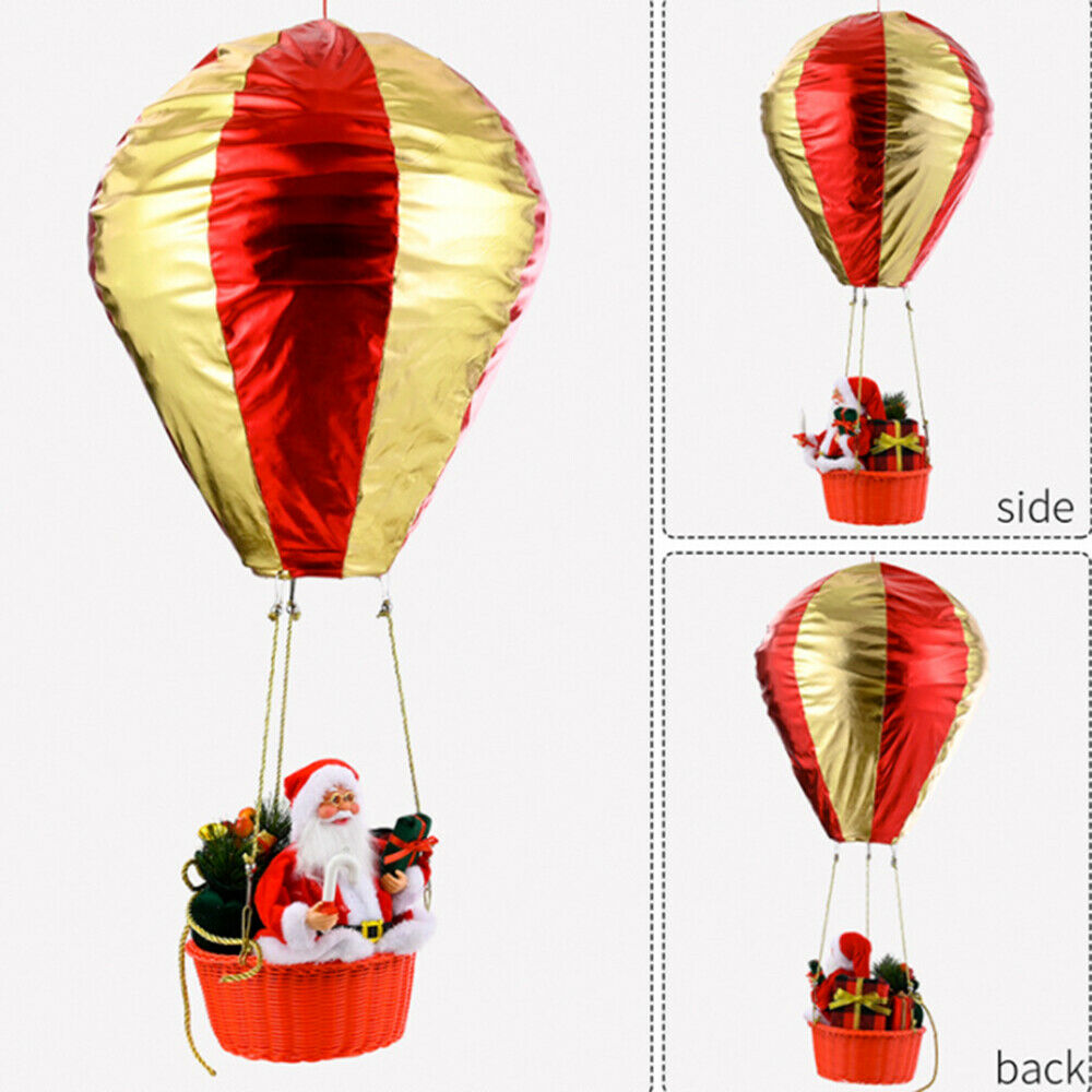 Christmas Santa Claus Hot Air Balloon Decor Christmas Ornaments for Mall Ceiling