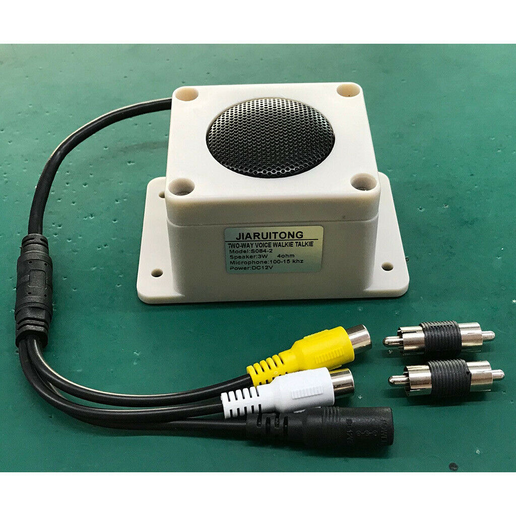 2 pcs Waterproof Outdoor Microphone Speaker for Security IP Cameras