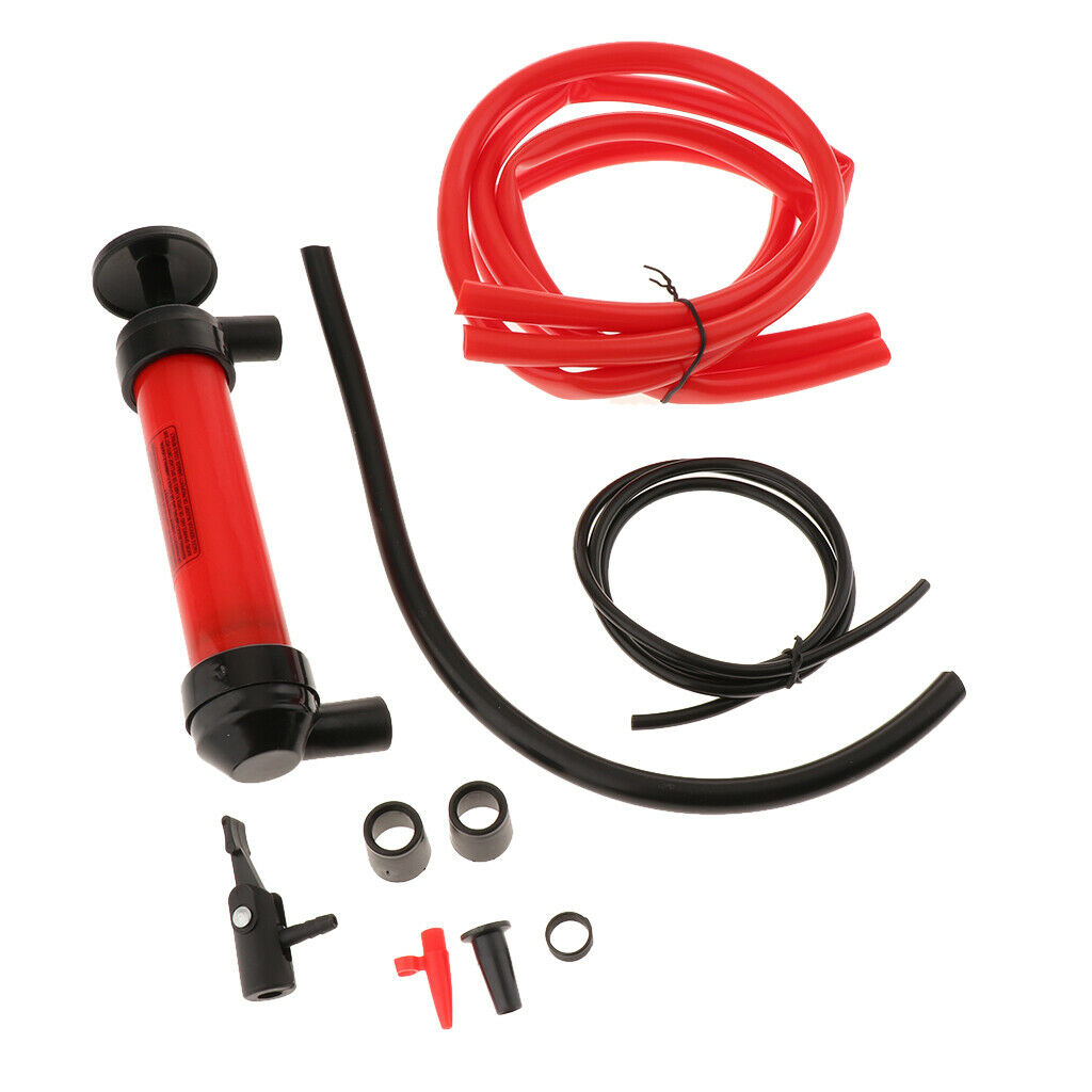 Multi-Use Siphon Fuel Transfer Pump Kit (for Gas Oil and Liquids) Manual Sucker