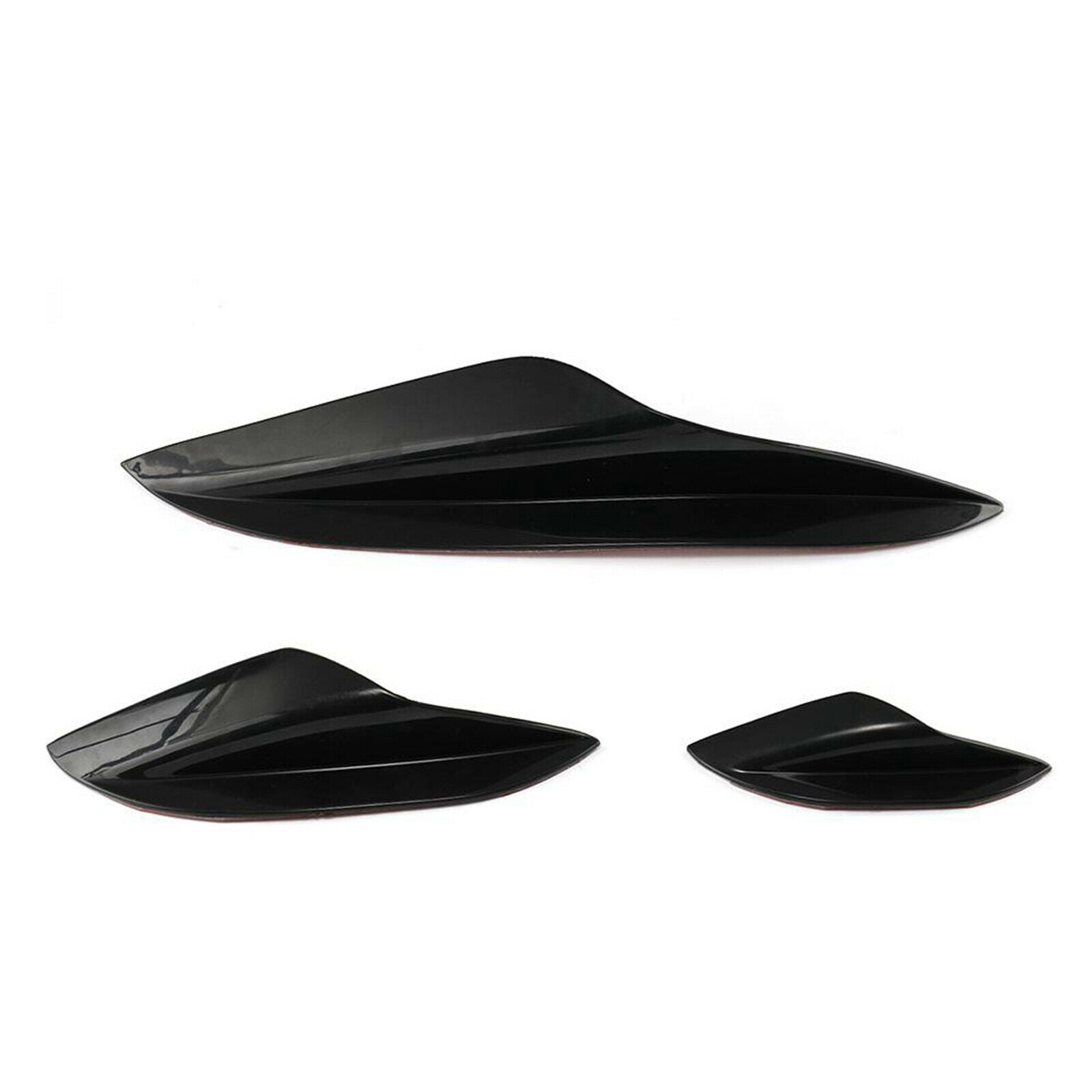 Universal Exterior Front Bumper Lip Splitter Fins Spoiler Canards Truck SUV