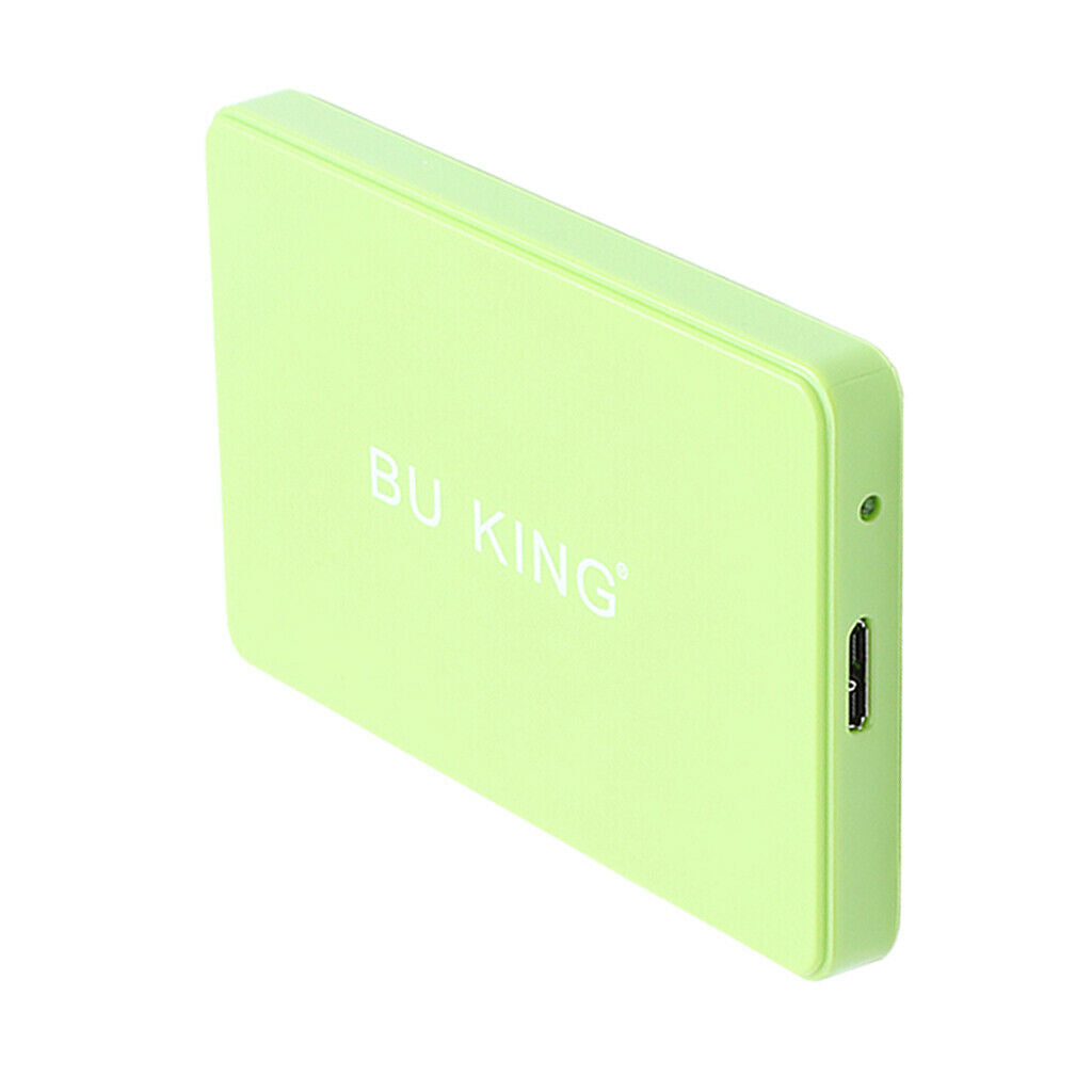 2.5'' 250G External Hard Disk Drive USB 3.0 Data Transfer HDD Box Case Green