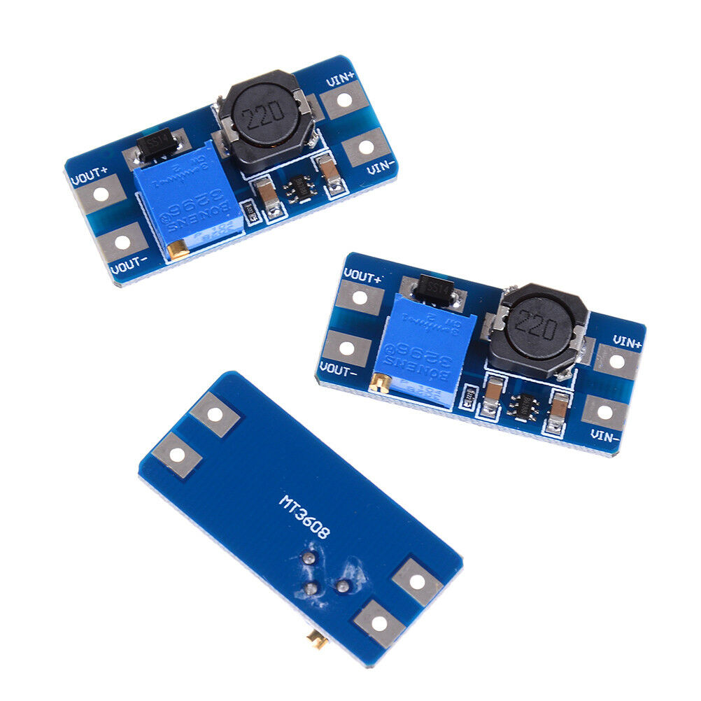 3Pcs dc-dc 5v/9v/12v/28v boost converter adjustable step up power supply .l8