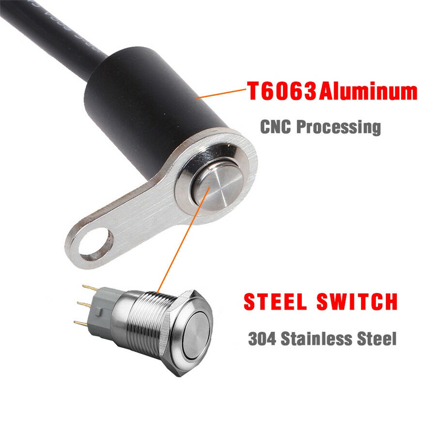 Aluminum Alloy Motorcycle Handlebar Light Switch Manual-Return Lock Switch 3A