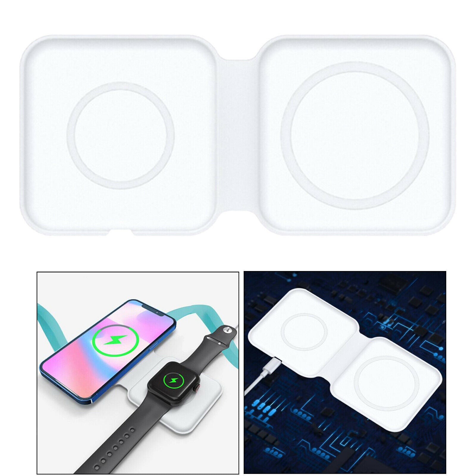 Convenient Folding Wireless Charger Magnetic Dual Charging for   12