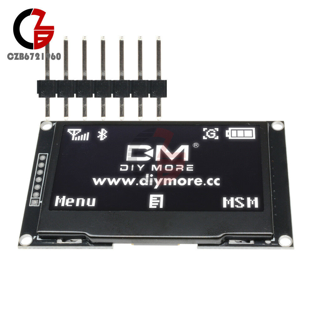 2.42 inch OLED Display SSD1309 128x64 SPI Serial Port 2.42" For Arduino White