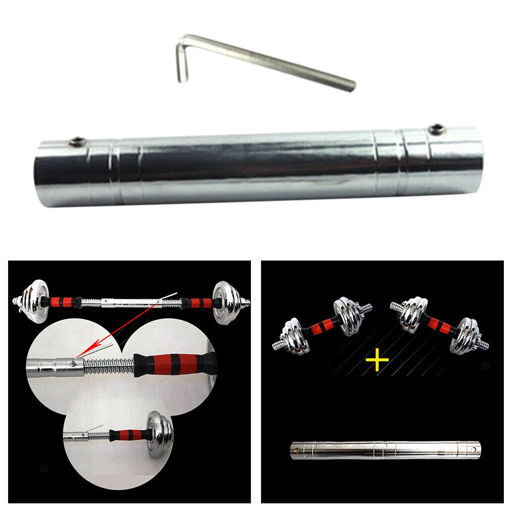 Sturdy Dumbbell Extension Bar Connector Extender Screw Accessories 20cm
