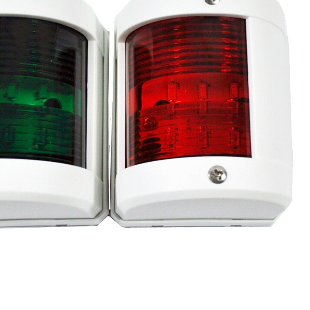 Yacht Red & Green 12V Bow Navigation Light Marine Safe Sailing Signal Lamp