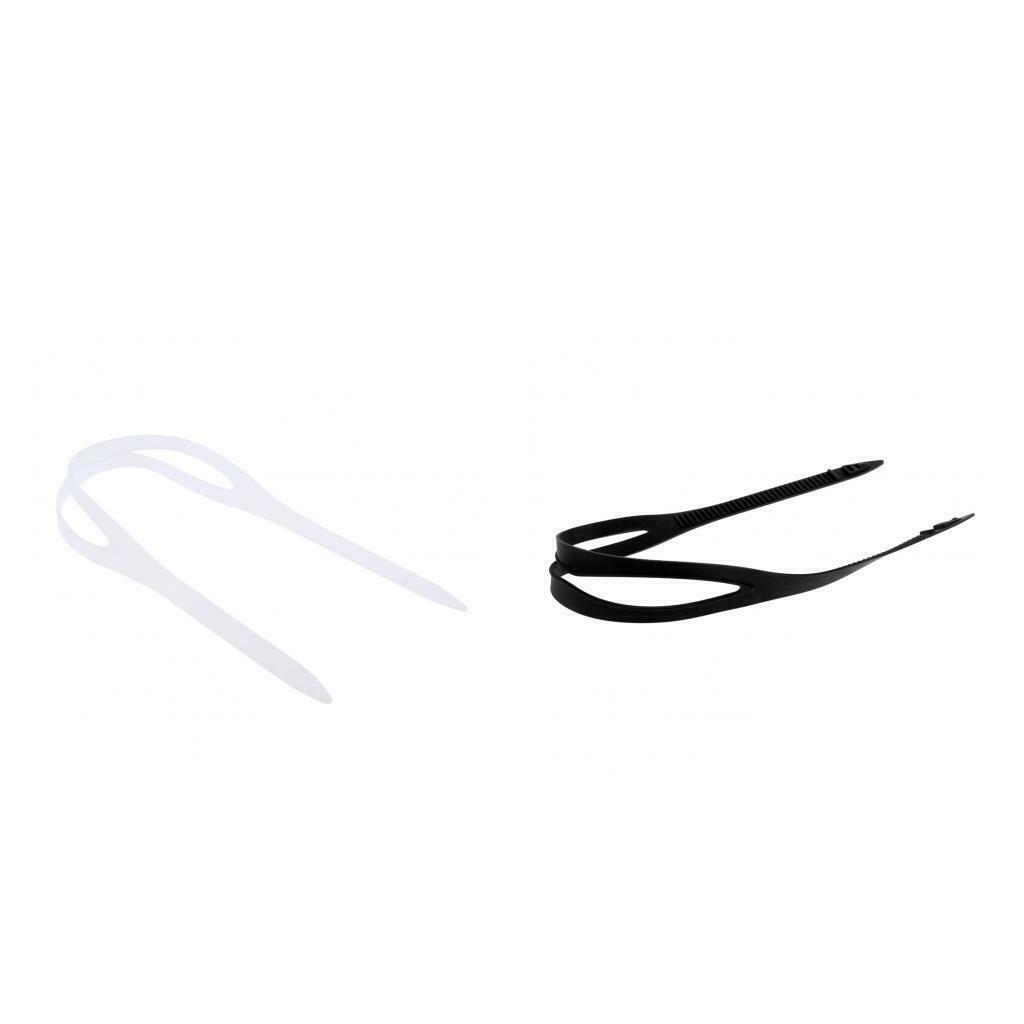 Set of 2 Silicone Universal Swimming Goggles Strap Swim Pool Glasses Head Band