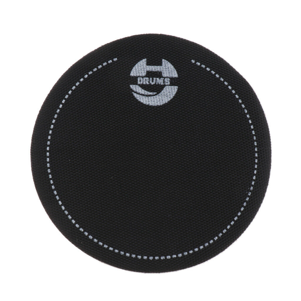 2x Black Single Step Pedal Patch for Bass Drum Percussion Instrument Parts
