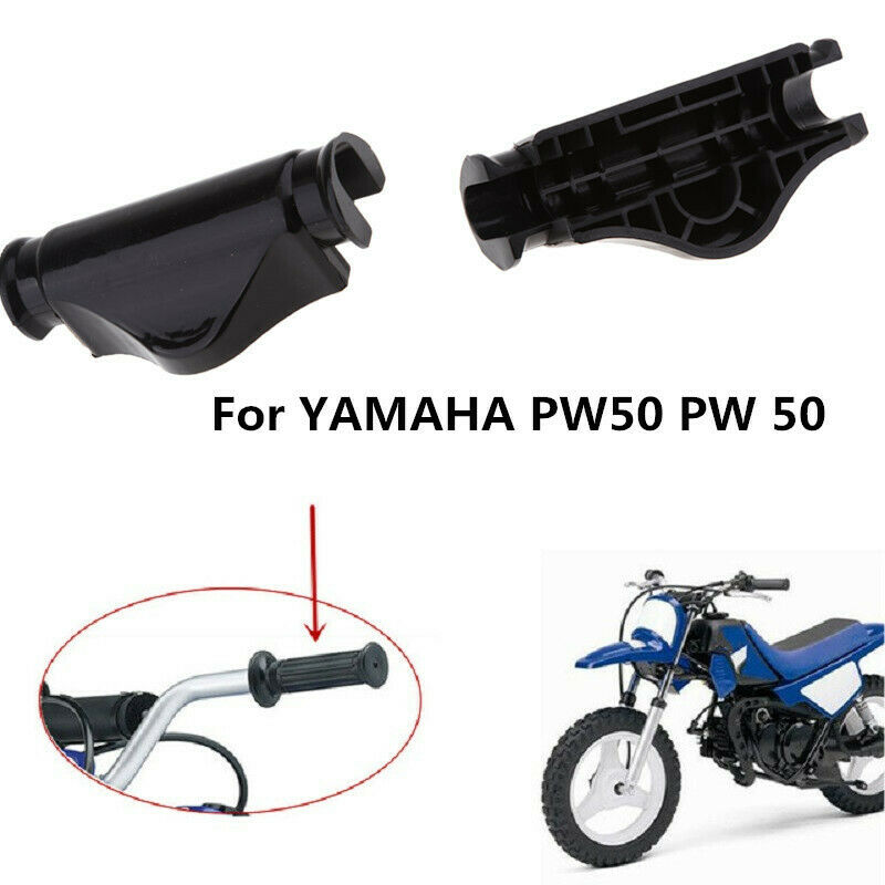 Motorcycle Rubber Handlebar Handle Bar Pad for YAMAHA PW50 1991 - 2017 Black