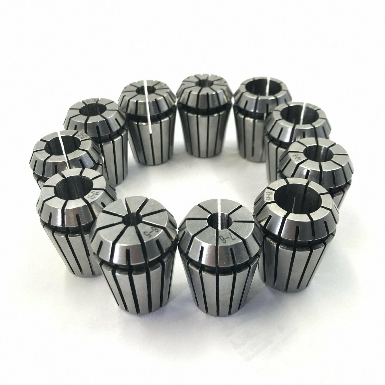 11pcs ER11 Precision Spring Collet Set 2 2.5 3 3.5 4 4.5 5 5.5 6 6.5 7mm [M1]