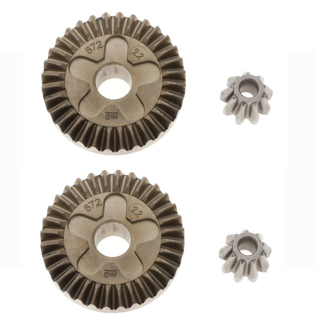 2 Pieces Steel Carbon Brush Spiral Gear Set for BOSCH GWS6-100 Motor Tools