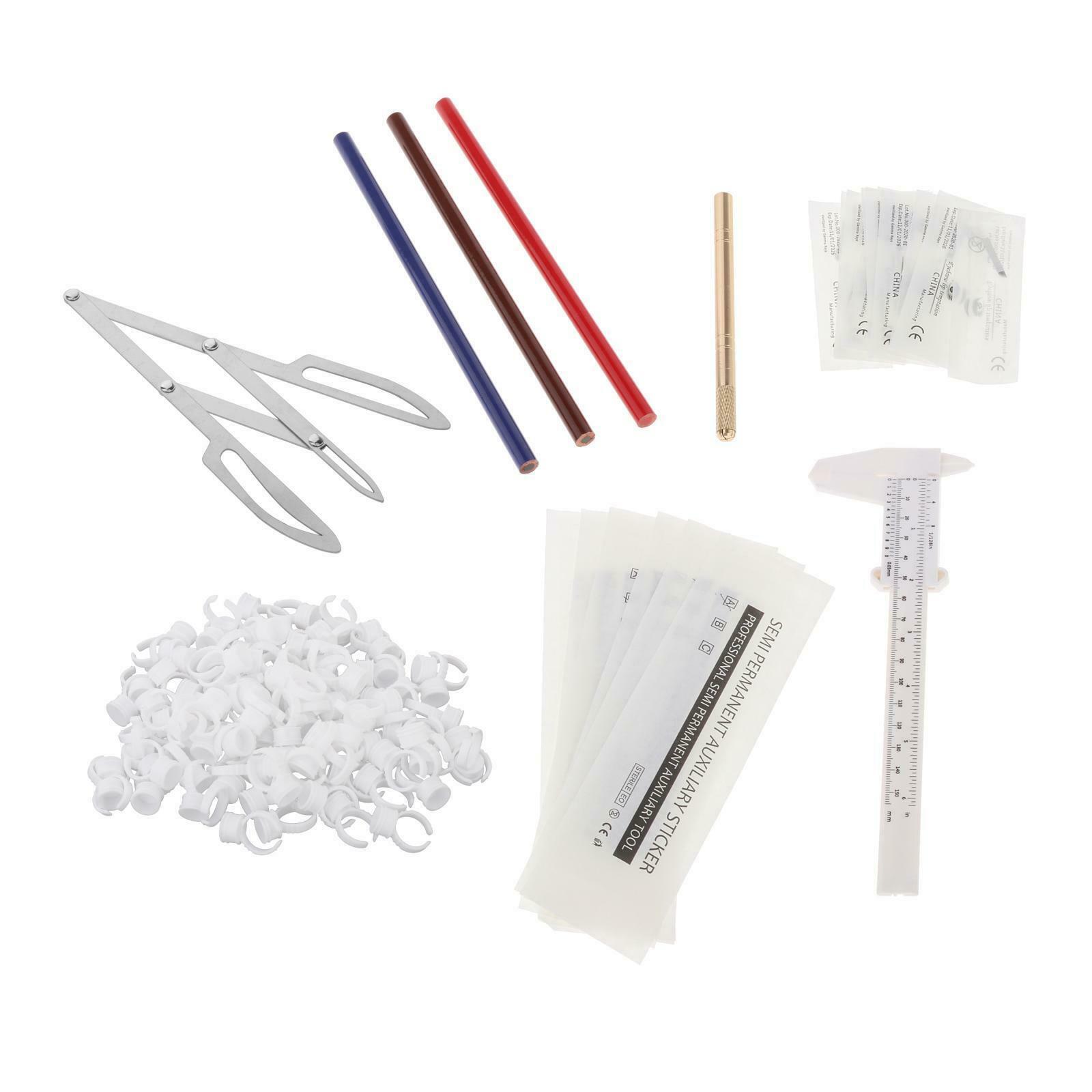 Pro Permanent Microblading Tattoo Training Set Makeup Tools for Beginners