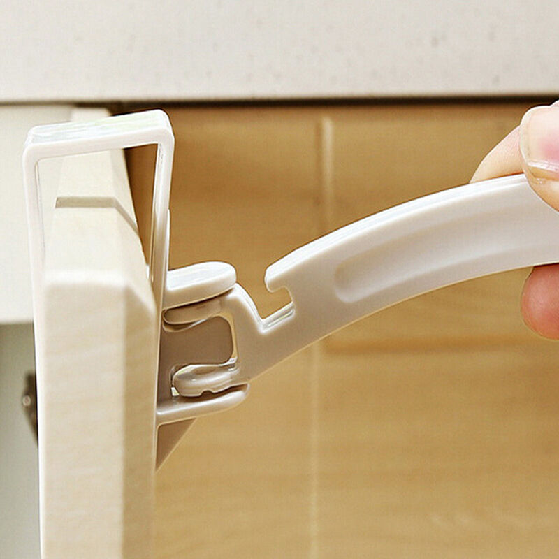 2pcs Kitchen Cabinet bags hooks Trash Garbage Bag Hanger Cupboard Door Ra.l8