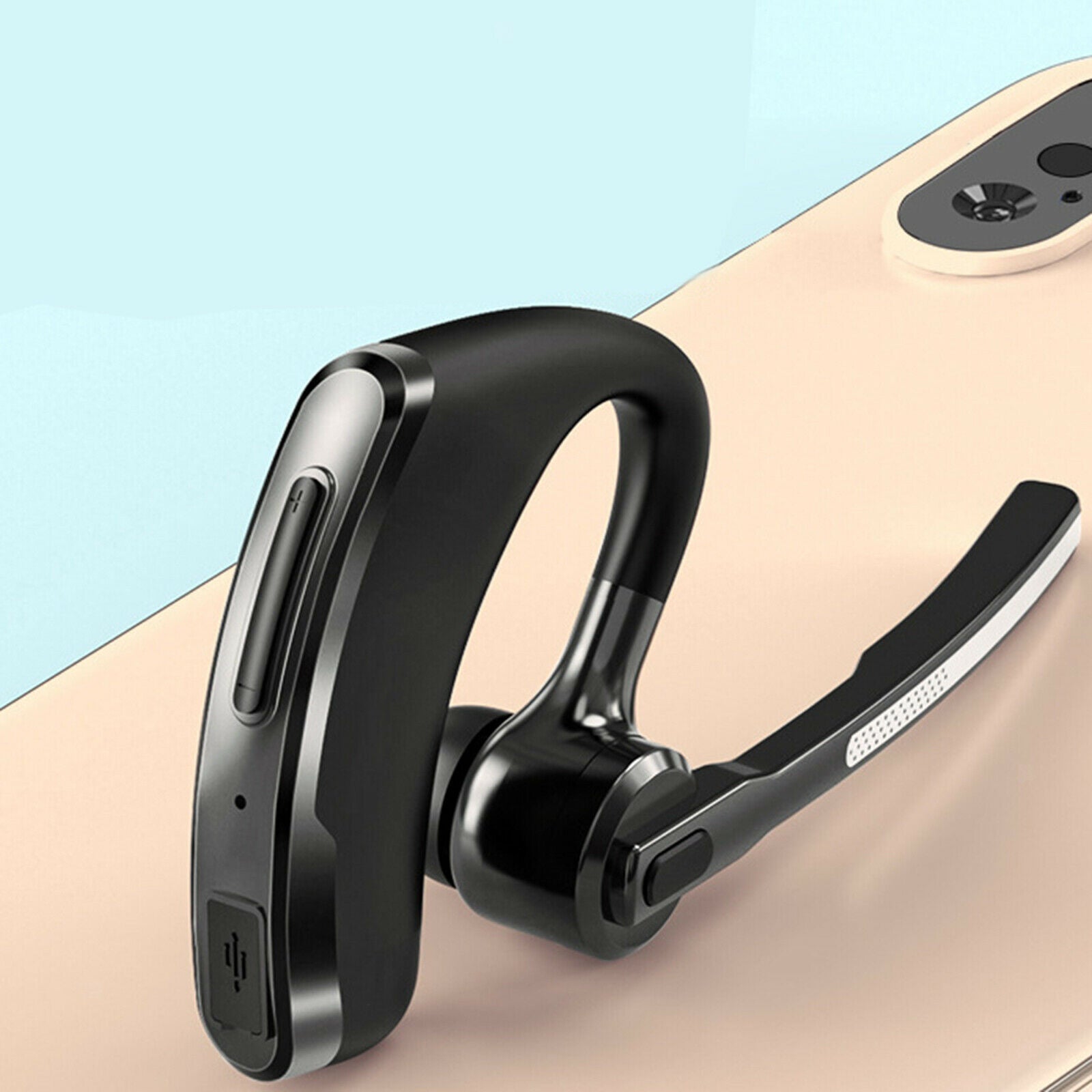 Wireless Bluetooth Mono Headset Earpiece 10 Hrs HD Talktime for Cell Phone