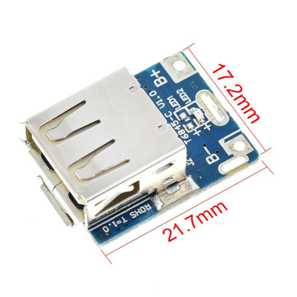 2Pcs Micro USB 5V 18650 Li-ion Battery Charger Module Board