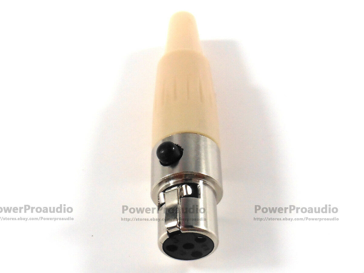 3pcs DIY 4pin Stereo Screw Lock Connector fit for shure Microphone Spare Plug