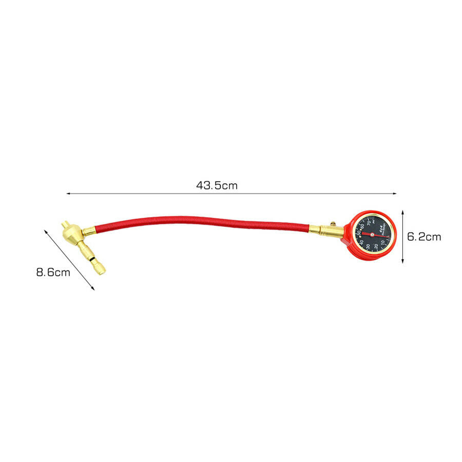 Pointer Air Pressure Gauge Tire Meter Tester 0-75 PSI Universal For Car Bike