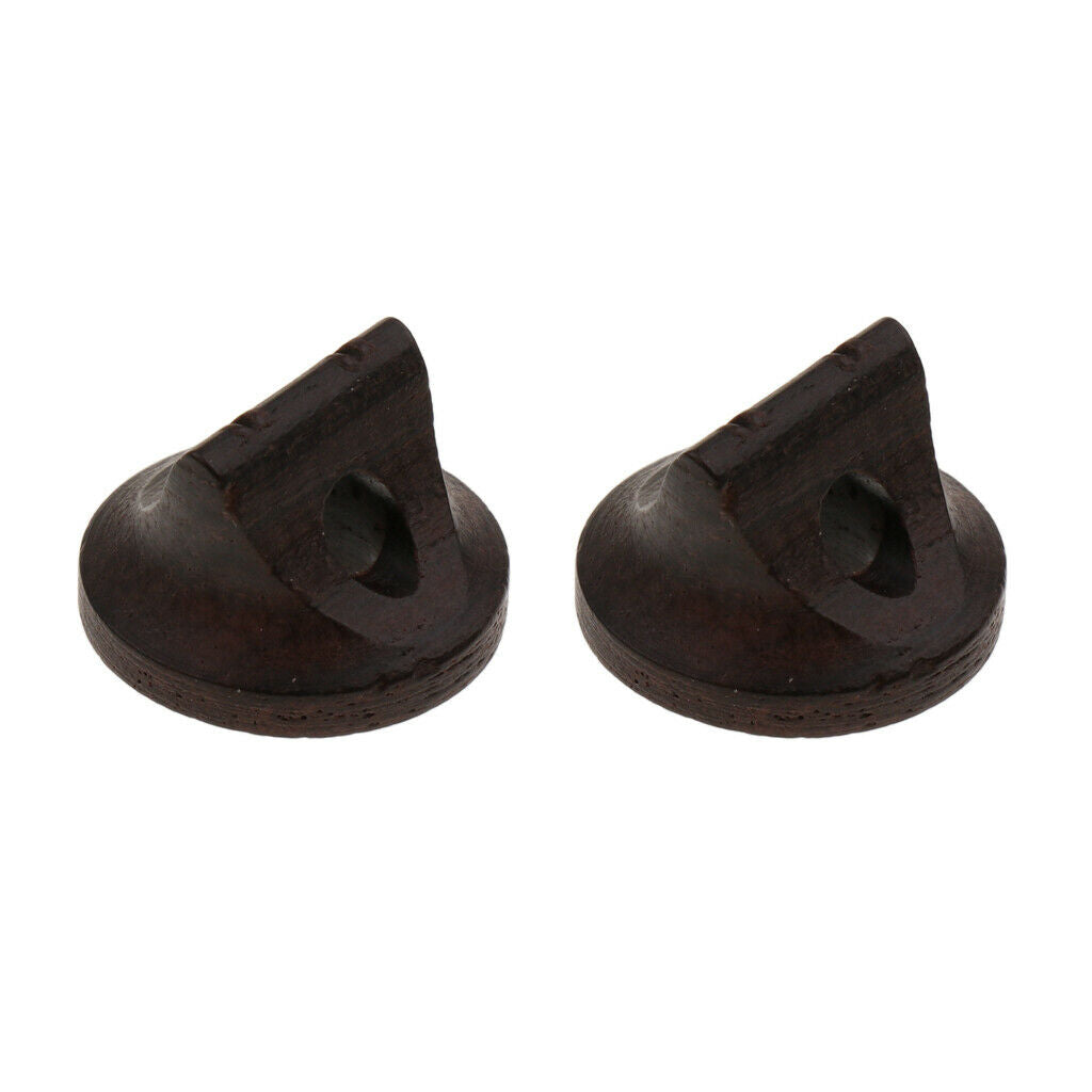 2x Ebony Erhu Bridge for String Instrument Parts