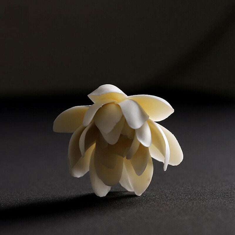 Ceramic White Lotus Incense Burner Home Decor Incense Stick Holder Aromat.l8