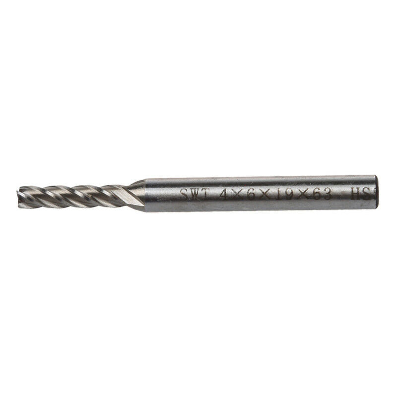 4mm x 6mm Straight Shank 4 Flutes End Mills Milling Cutter Z2J8J8