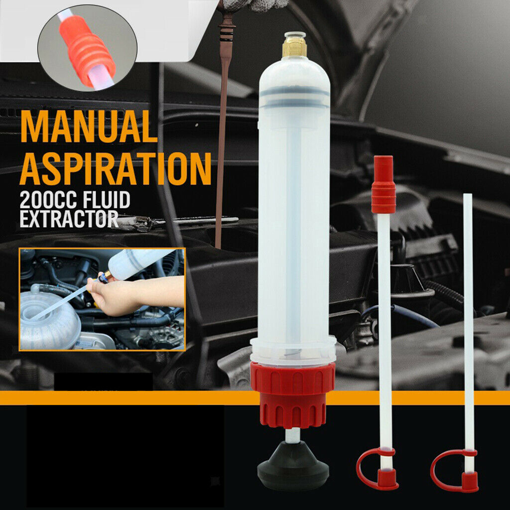 200cc Fluid Extractor Filling Manual Pump Oil Syringe Vacuum Fuel Transfer