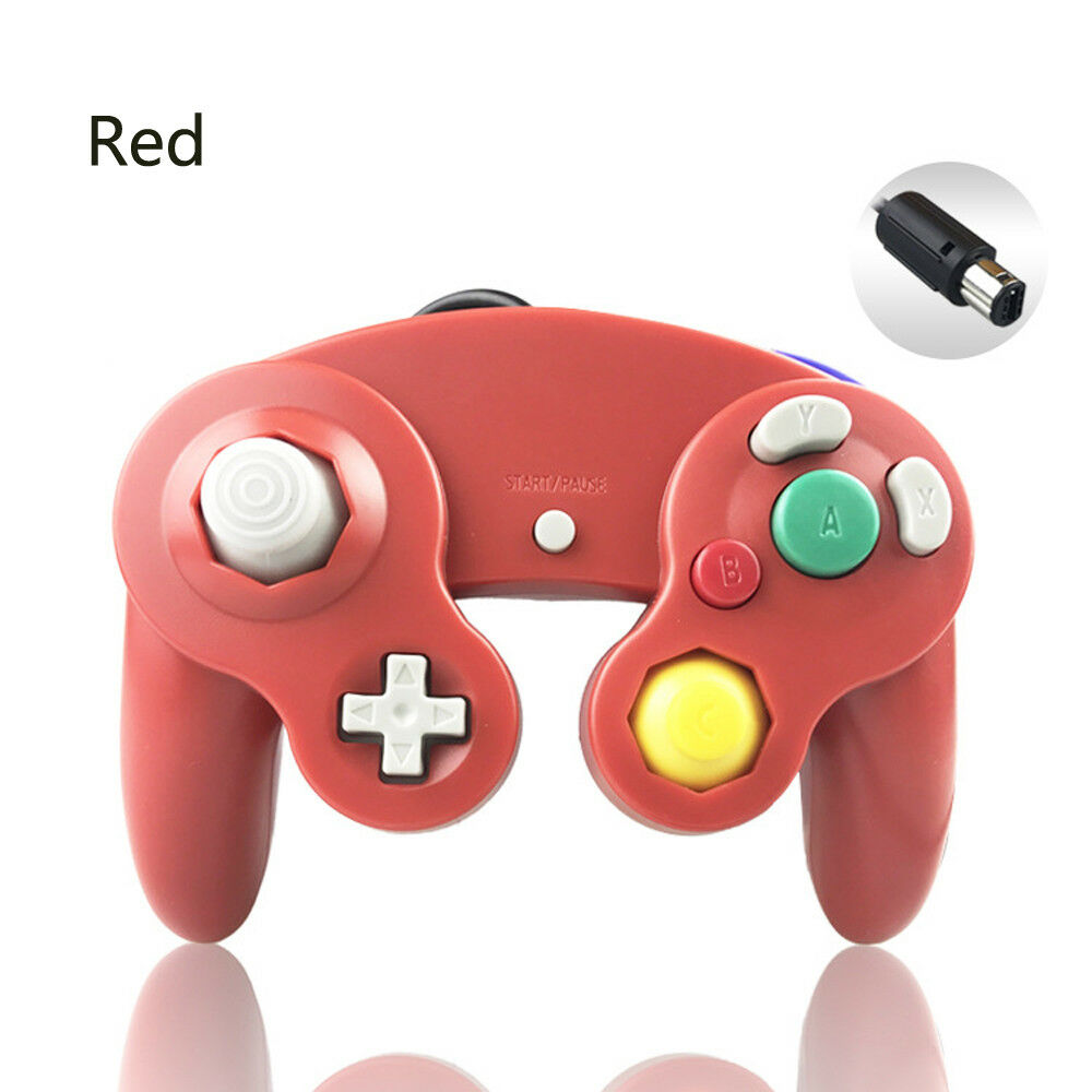 RED Wired Game Shock Controller Pad for Nintendo GameCube NGC GC Console