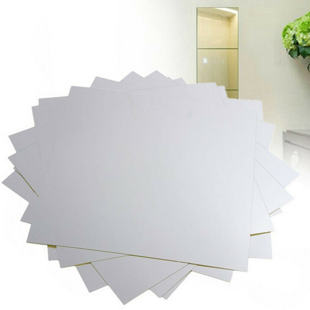 Mirror Stickers Self-Adhesive Plastic Mirror Tiles Stickers DIY Mirror Stickers