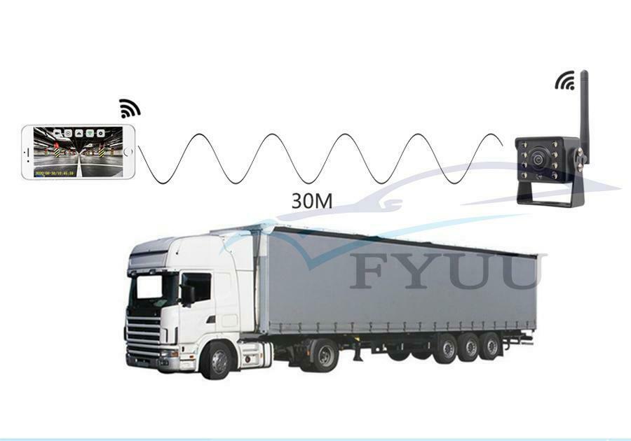 Wireless WIFI Reversing Rear View Camera Bus Trailer Truck RV Camper shockproof
