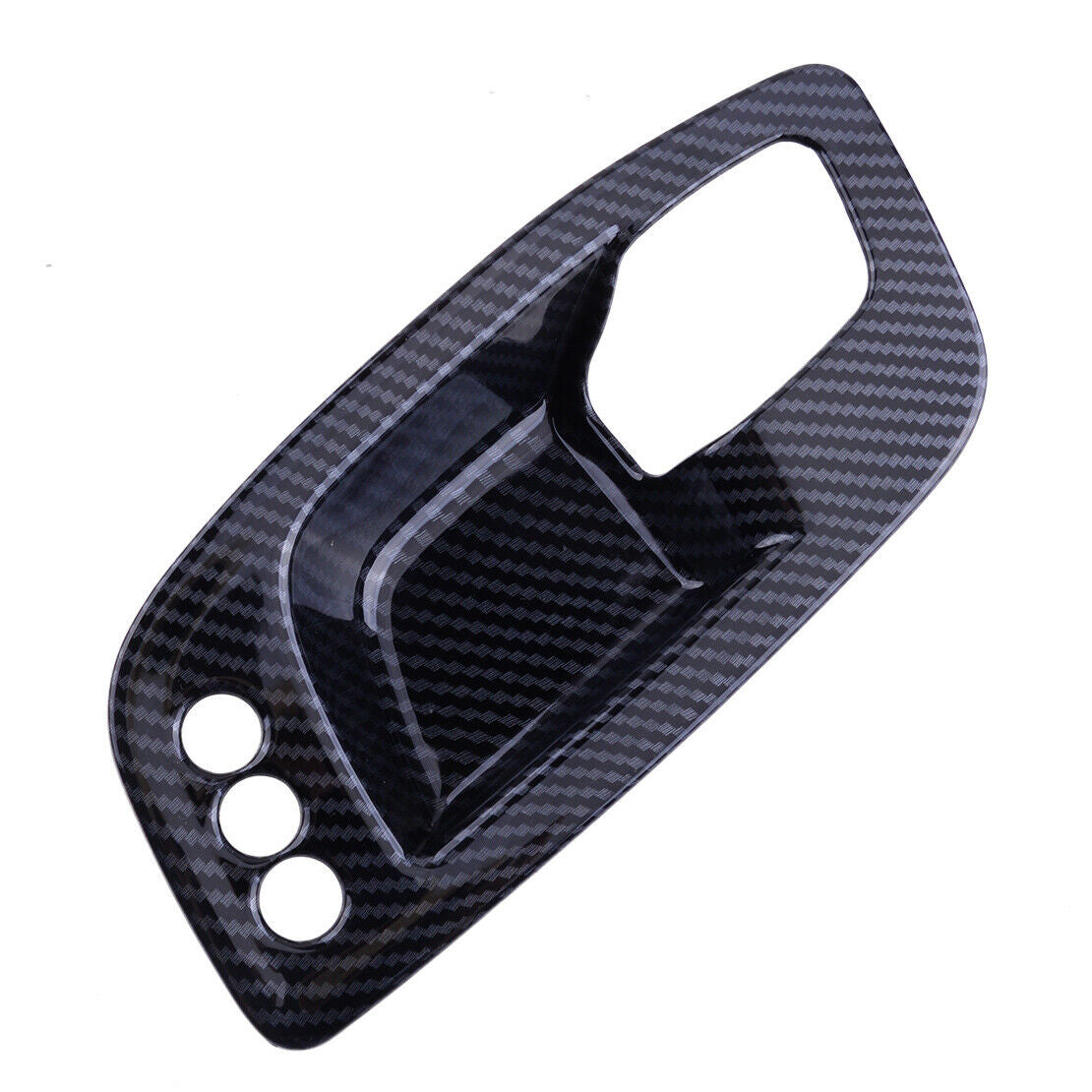 Set Carbon Fiber Style Door Handle Bowl Cover Trim Fit for Dodge Charger 11-21