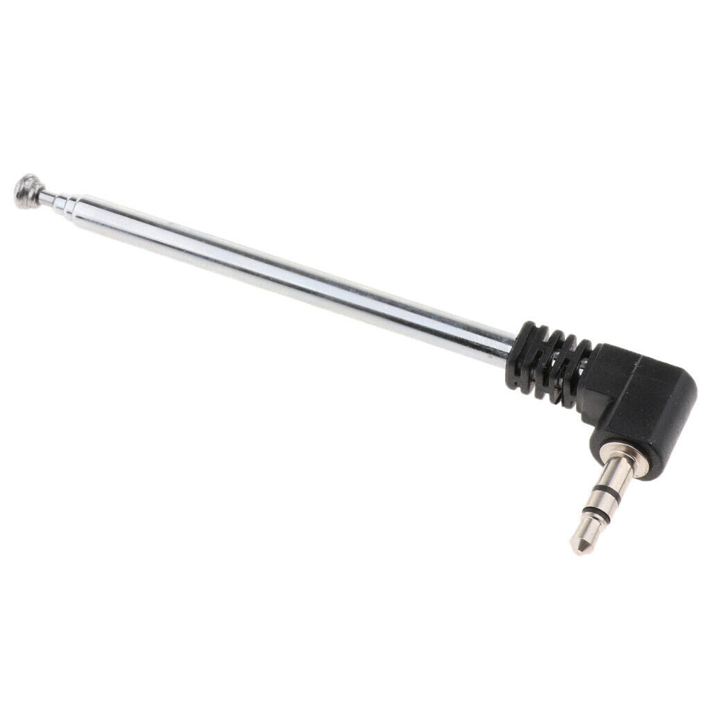 4 section stainless steel radio telescopic antenna with 3.5mm connector