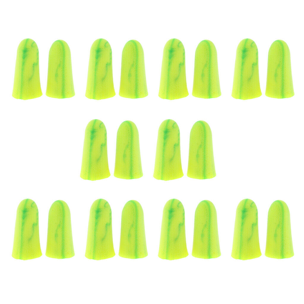 10 Pairs Anti-noise Foam Earplugs Hearing Protection Ear Plugs for Sleeping