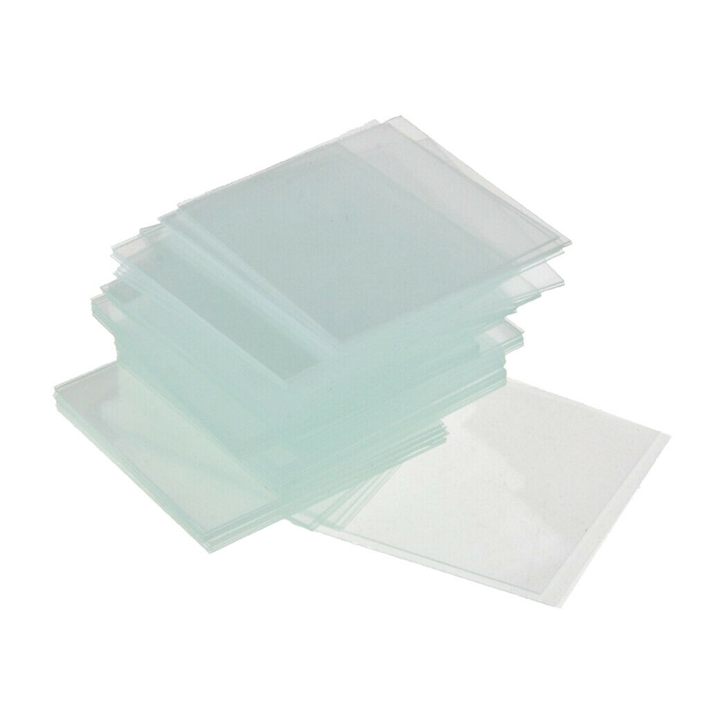 100 Pcs Non-stick Square Coverslips Lid Microscope Slide