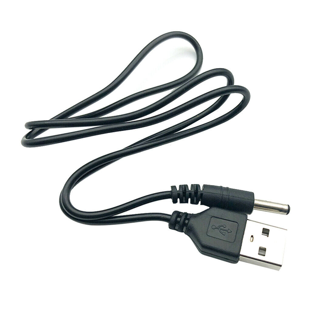 USB2.0 To DC3.5mm Charging Cable 5V Power Cable DC Charging Cable 50cm-black