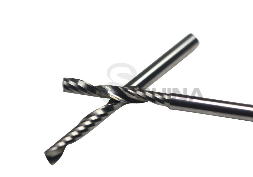 5x 4mm CNC Milling Cutter One Flute Tungsten Spiral CNC Router Bits 4*42mm