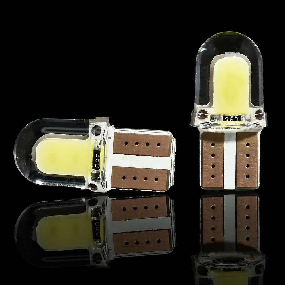 Lot LED T10 194 168 W5W COB 8SMD CANBUS Silica Bright White License Light Bulbs