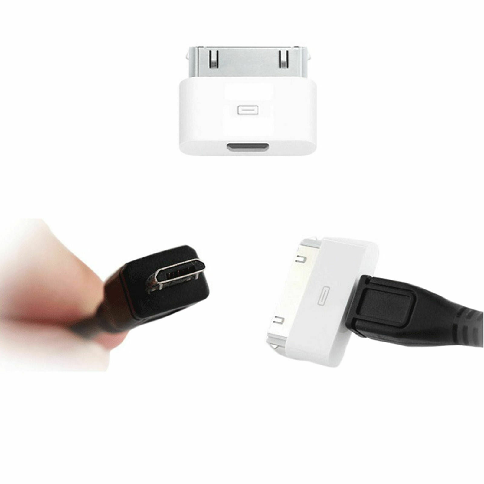 Brand New Micro USB To 30 Pin Charger Adapter For iPhone4/4S / iPad 2/3 / iPod