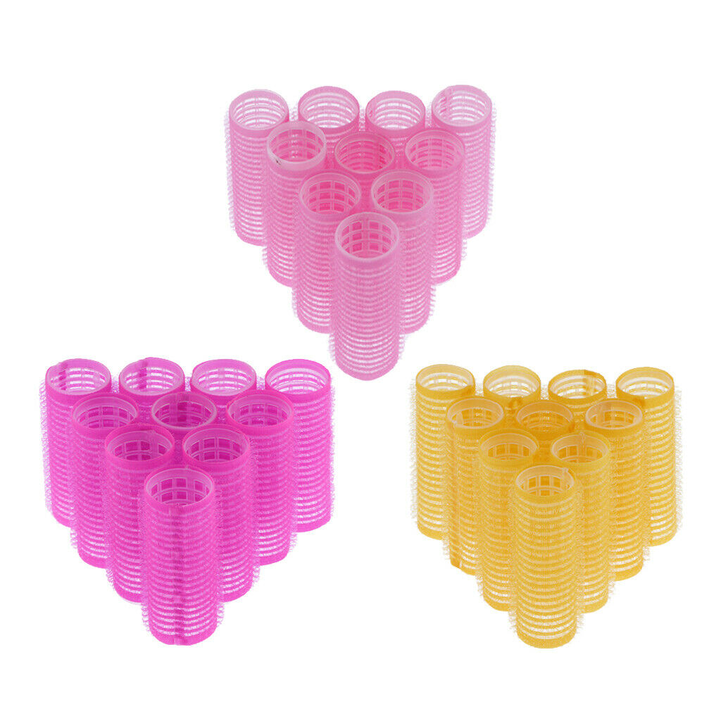30Pcs Hair Roller Curling Curls Sticky Styling Curlers for Women Girls
