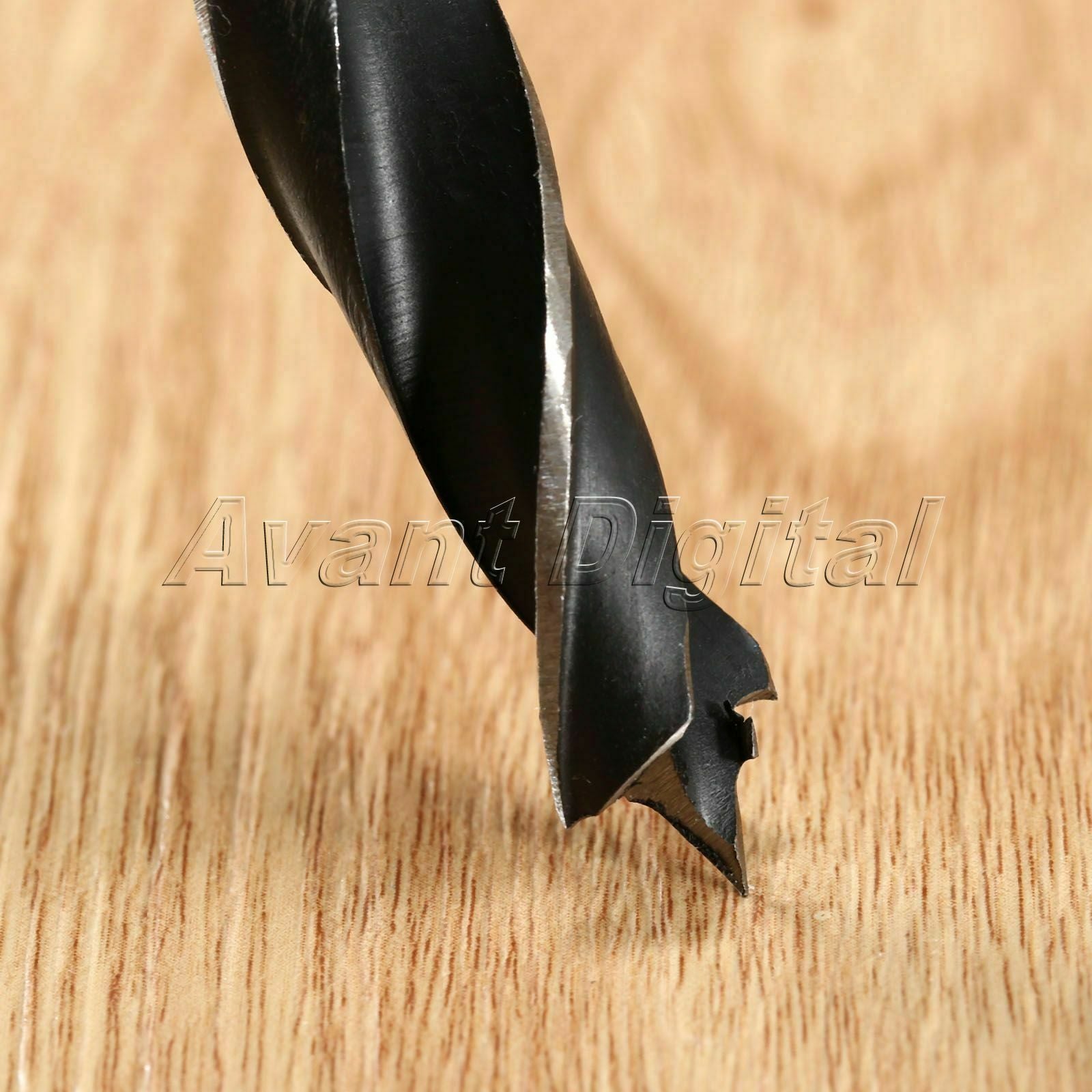 7Pc 4-12mm Brad Point Center Twist Drill Bits Extra Long Woodworking Boring Tool