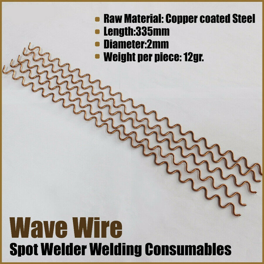 50PCS Wiggle Wire Wave 0.08" Dent pepair Fix Spot Welding Thick Body Work Puller