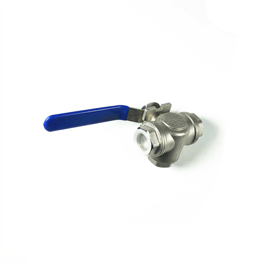 DN20 G3/4" BSPP Female Threaded 3-Way L-Port 304 Stainless Steel Ball Valve