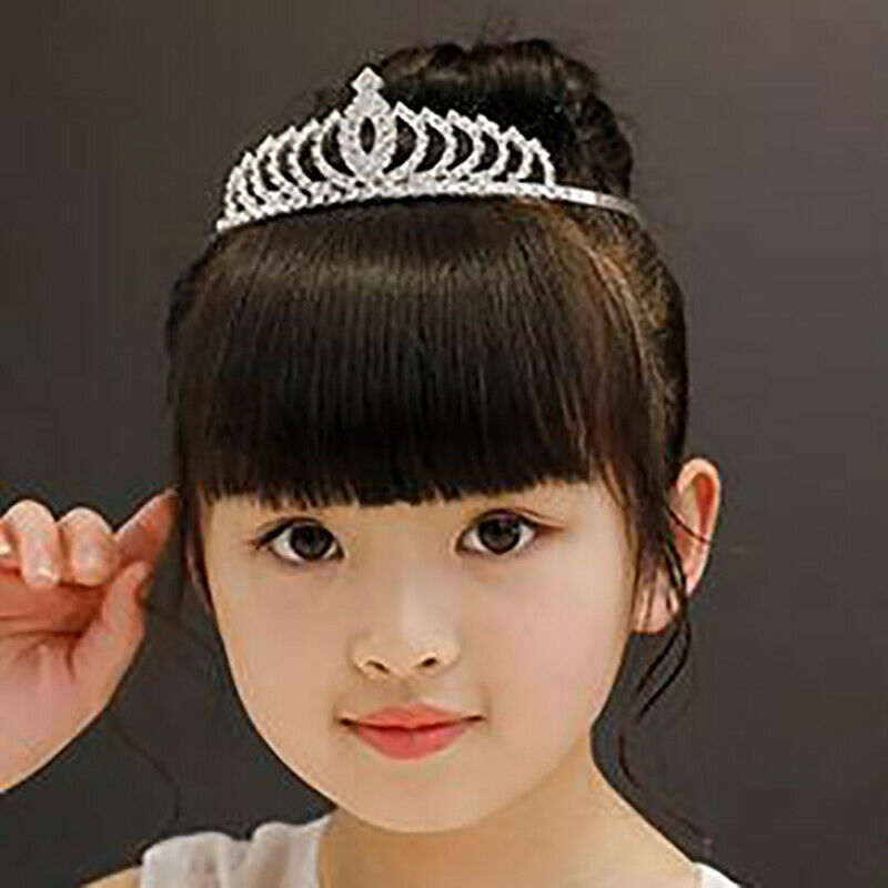 Hotest Crystal Tiara Hair Band Kid Girl Bridal Princess Prom Crown HeadbandJ.DD