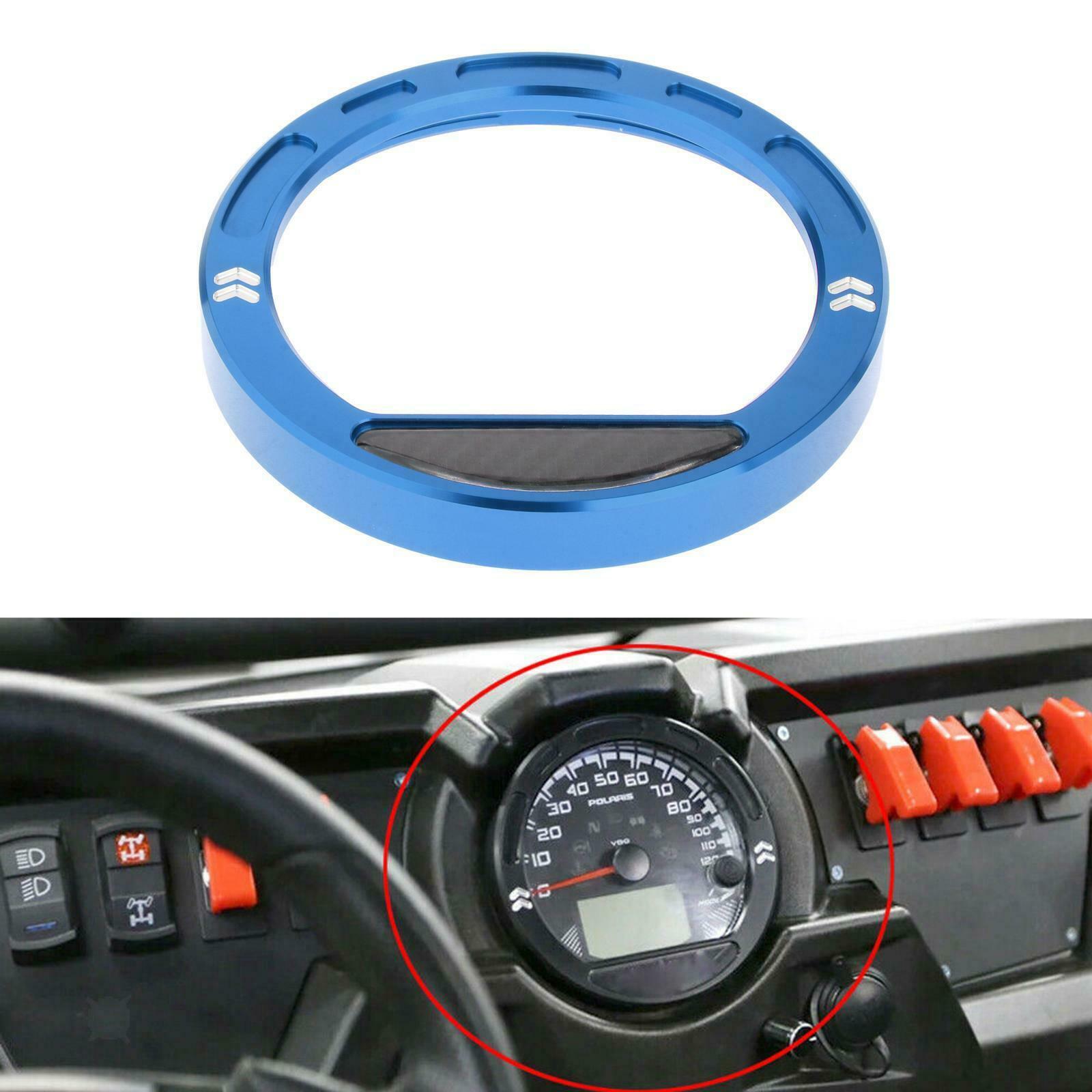 Speedometer Bezel Cover Trim Ring for Polaris RZR 570 800 900 RZR 1000 Blue