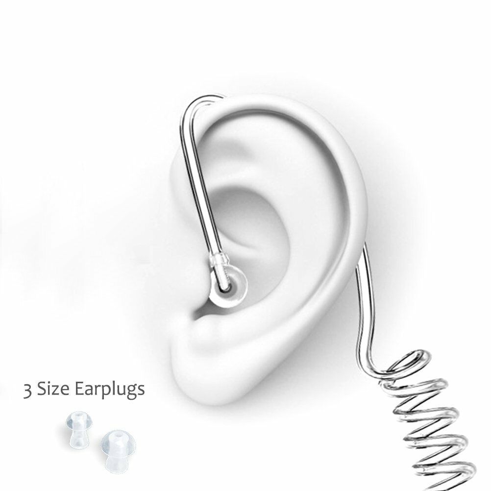 Anti-Radiation Mono Earphone Stereo Air Mic 3.5mm anti-radiation HeadsetEarpiece