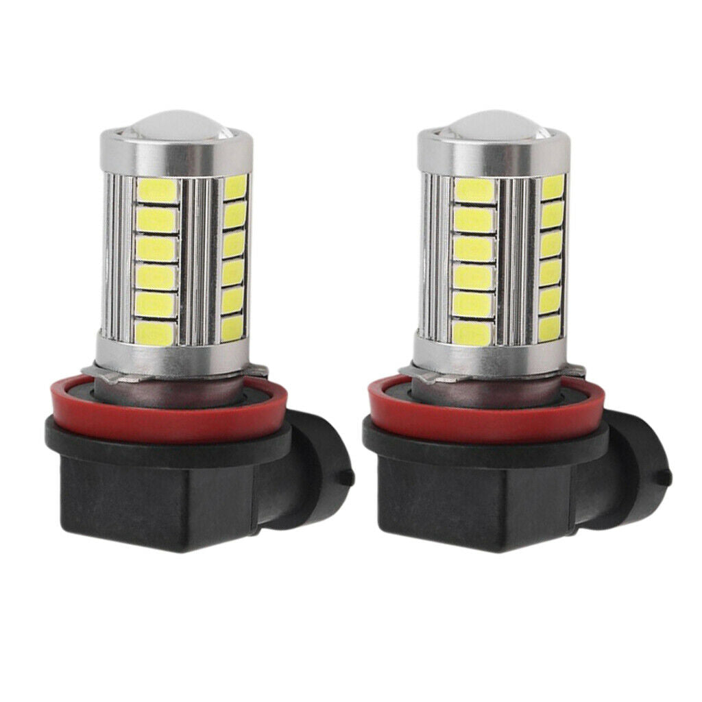 2x White 3030 H11 21 LED Fog Driving Lamp Light Bulbs DRL for Cars Trucks